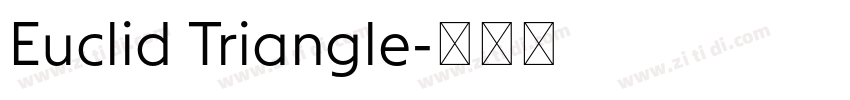 Euclid Triangle字体转换